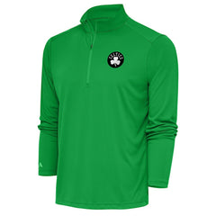 Boston Celtics Antigua Metallic Logo Tribute Quarter-Zip Top - Kelly Green sale
