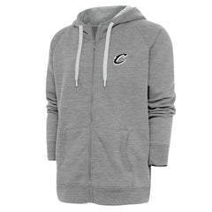Cleveland Cavaliers Antigua Metallic Logo Victory Raglan Full-Zip Hoodie sale - Heather Gray for sale