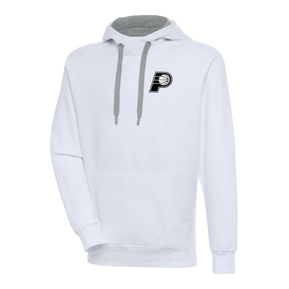 Indiana Pacers Antigua Metallic Logo Victory Raglan Pullover Hoodie - White shop