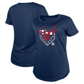 Chicago Cubs Women's Americana T-Shirt Navy