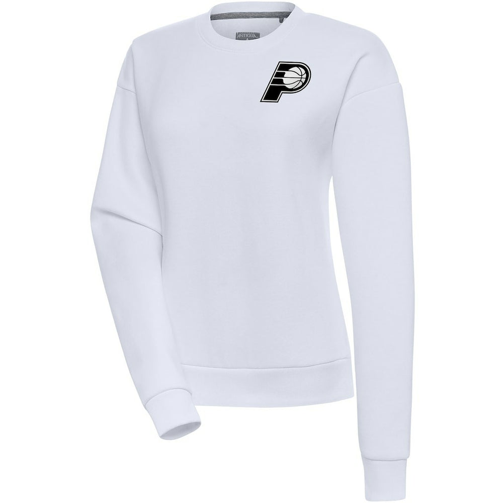 Indiana Pacers Antigua Women's Brushed Metallic Victory Pullover Sweatshirt - White shop