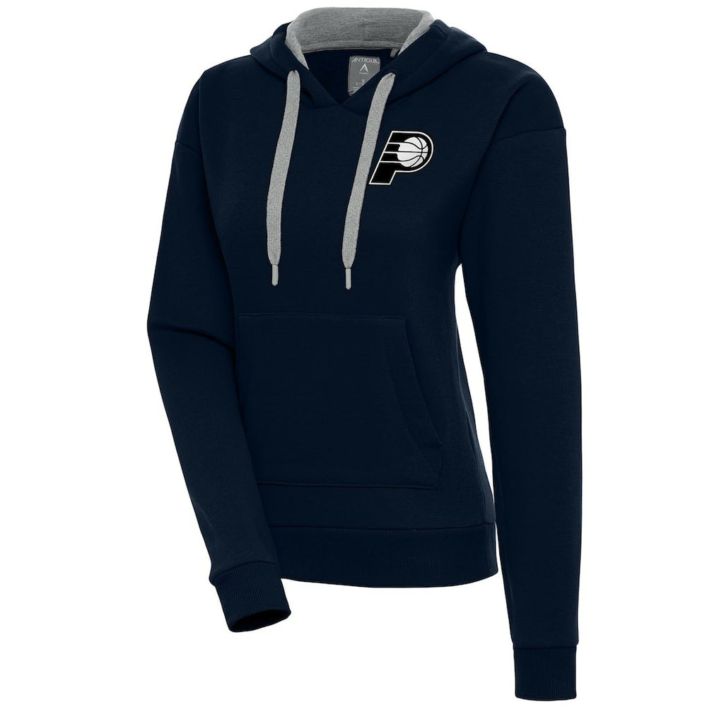 Indiana Pacers Antigua Women's Brushed Metallic Victory Pullover Hoodie - Navy cheap
