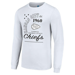 Kansas City Chiefs Starter Arch City Long Sleeve T-Shirt - White on sale