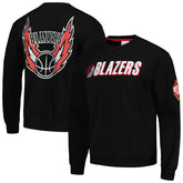 Portland Trail Blazers Hardwood Classics There and Back Pullover Sweatshirt - Black outlet
