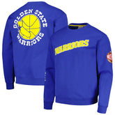 Golden State Warriors Hardwood Classics There and Back Pullover Sweatshirt sale - Royal on sale
