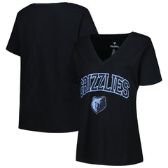 Memphis Grizzlies Profile Women's Plus Size Arch Over Logo V-Neck T-Shirt - Black discount