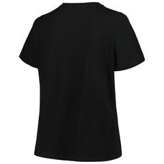 Chicago Bulls Profile Women's Plus Size Arch Over Logo V-Neck T-Shirt sale - Black shop