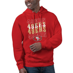 San Francisco 49ers Starter Unisex Name Drop Logo Pullover Hoodie - Scarlet online