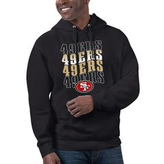 San Francisco 49ers Starter Unisex Name Drop Logo Pullover Hoodie - Black online