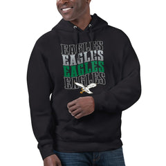 Philadelphia Eagles Starter Unisex Throwback Name Drop Pullover Hoodie - Black online