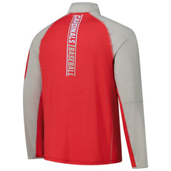St. Louis Cardinals Father's Day Raglan Quarter-Zip Top Red