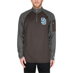 San Diego Padres Father's Day Raglan Quarter-Zip Top Brown