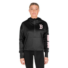 Boston Red Sox Women's Half-Zip Hoodie Black