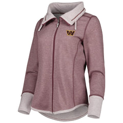 Washington Commanders Women's Sport Sun Fade Full-Zip Sweatshirt - Burgundy outlet