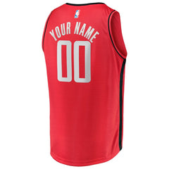 Houston Rockets Fast Break Custom Replica Jersey - Icon Edition - Red sale
