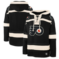 Philadelphia Flyers '47 Superior Lacer Hoodie - Black Hoodies