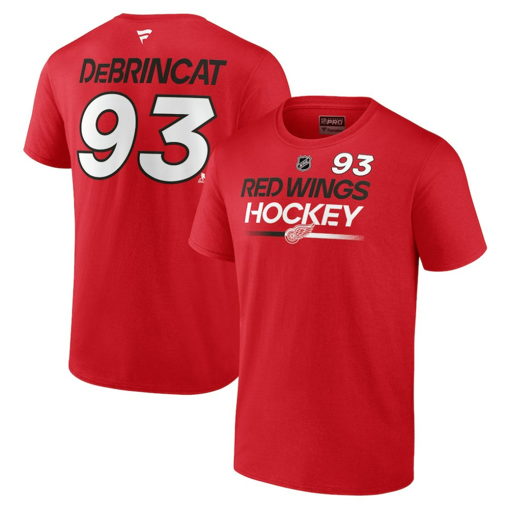 Alex DeBrincat Detroit Red Wings Fanatics Authentic Pro Prime Name & Number T-Shirt - Red T-shirts