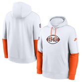 Cleveland Browns Throwback Logo Club Tri-Blend Pullover Hoodie - White outlet