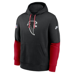 Atlanta Falcons Throwback Logo Club Tri-Blend Pullover Hoodie - Black for sale