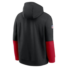 Atlanta Falcons Throwback Logo Club Tri-Blend Pullover Hoodie - Black for sale