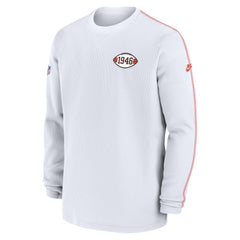 Cleveland Browns Alternate Logo Coach Long Sleeve Top - White cheap