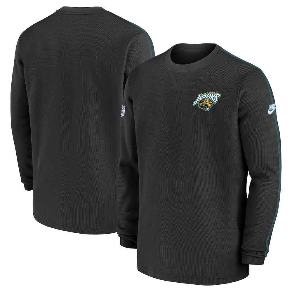 Jacksonville Jaguars Alternate Logo Coach Long Sleeve Top - Black outlet