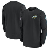 Jacksonville Jaguars Alternate Logo Coach Long Sleeve Top - Black outlet