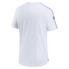 New England Patriots Sideline Alternate Logo Coach Performance Top - White discount