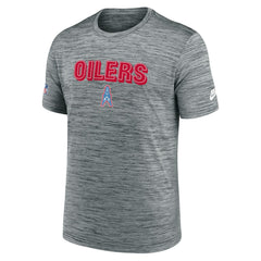 Tennessee Titans Sideline Velocity Throwback Logo Dri-FIT T-Shirt - Gray on sale
