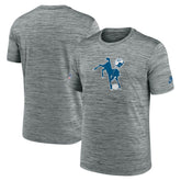 Indianapolis Colts Sideline Velocity Throwback Logo Dri-FIT T-Shirt - Gray discount