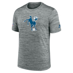 Indianapolis Colts Sideline Velocity Throwback Logo Dri-FIT T-Shirt - Gray discount