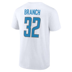 Brian Branch Detroit Lions Icon Player Name & Number T-Shirt - White discount