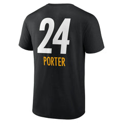 Joey Porter Jr. Pittsburgh Steelers Team Wordmark Player Name & Number T-Shirt - Black sale