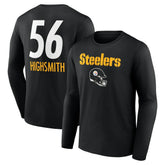 Alex Highsmith Pittsburgh Steelers Team Wordmark Player Name & Number Long Sleeve T-Shirt - Black sale