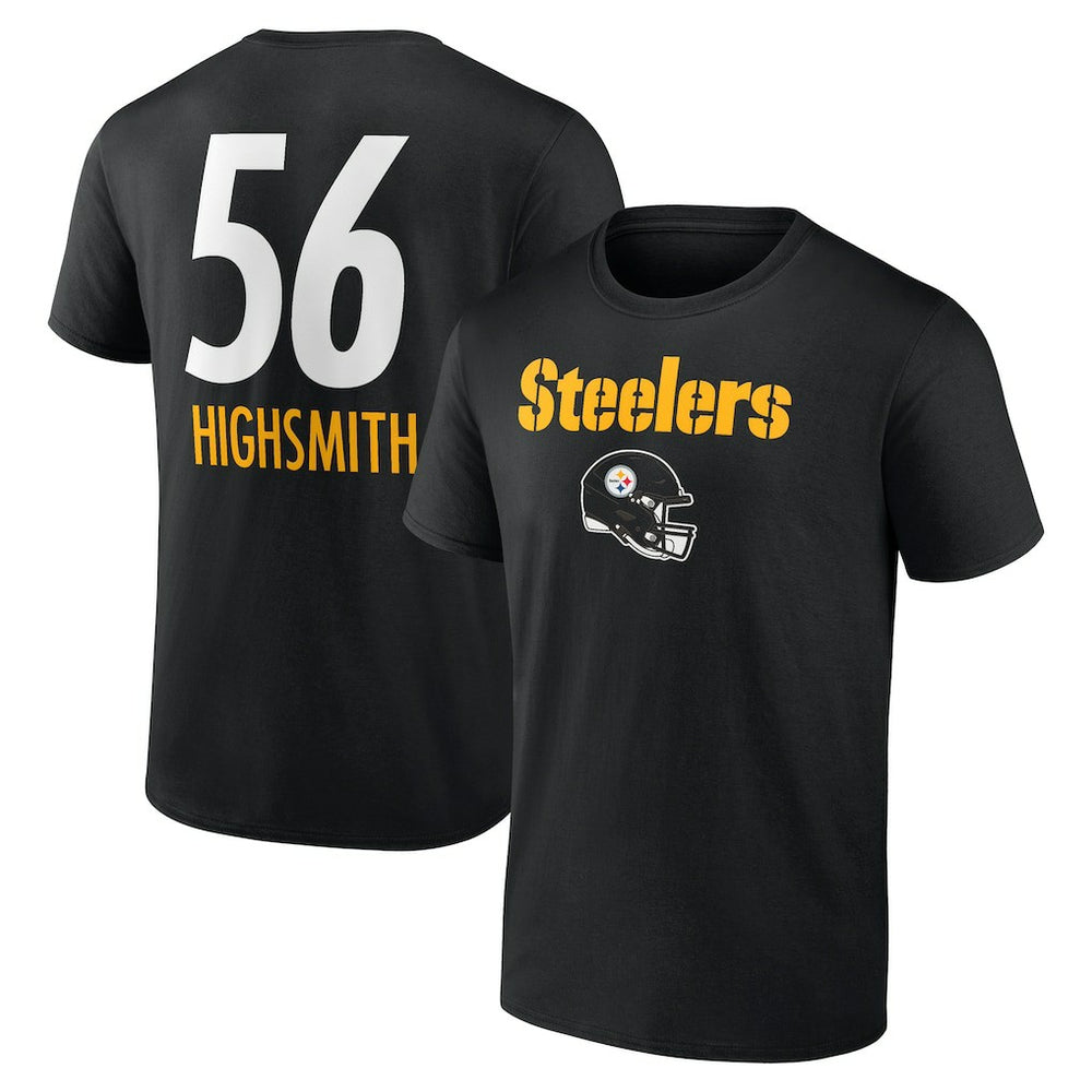Alex Highsmith Pittsburgh Steelers Team Wordmark Player Name & Number T-Shirt - Black cheap