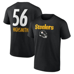 Alex Highsmith Pittsburgh Steelers Team Wordmark Player Name & Number T-Shirt - Black cheap