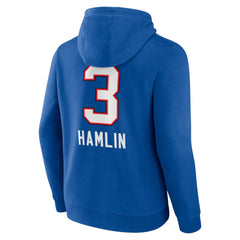 Damar Hamlin Buffalo Bills Team Wordmark Player Name & Number Pullover Hoodie - Royal online