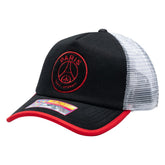 Paris Saint-Germain Unisex Strike One8th Trucker Adjustable Hat on sale - Black