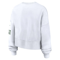 New York Jets Women's Oversized Pullover Sweatshirt - White sale