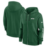 New York Jets Women's Phoenix Full-Zip Hoodie - Green discount