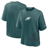 Philadelphia Eagles Women's Boxy T-Shirt - Midnight Green discount
