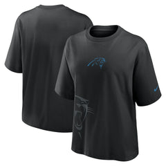 Carolina Panthers Women's Boxy T-Shirt - Black cheap