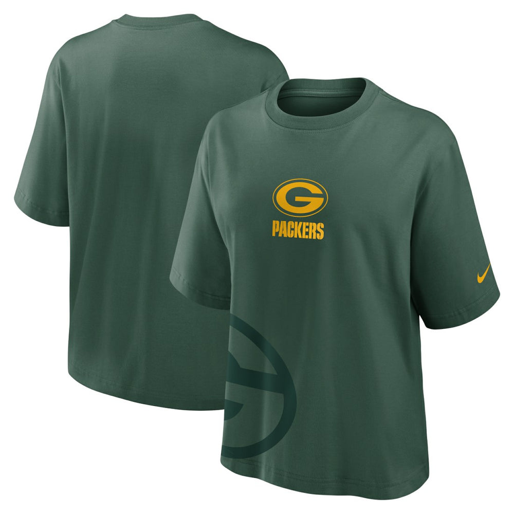 Green Bay Packers Women's Boxy T-Shirt - Green for sale