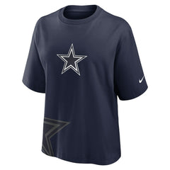 Dallas Cowboys Women's Boxy T-Shirt - Navy sale