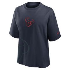 Houston Texans Women's Boxy T-Shirt - Navy on sale