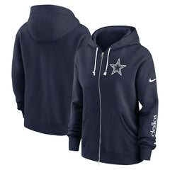 Dallas Cowboys Women's Plus Size Phoenix Full-Zip Hoodie - Navy sale