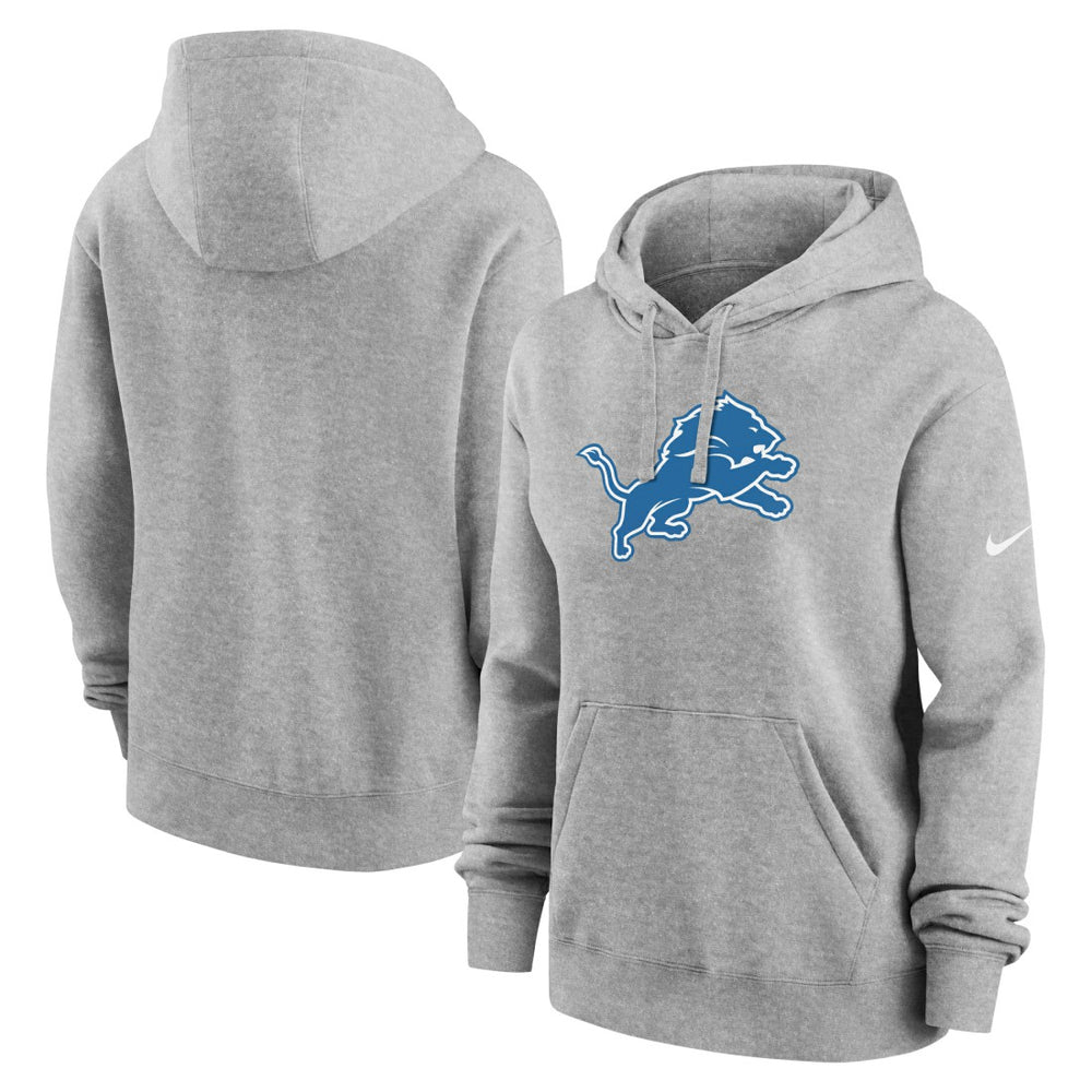 Detroit Lions Women's Club Fleece Hoodie - Heather Gray outlet
