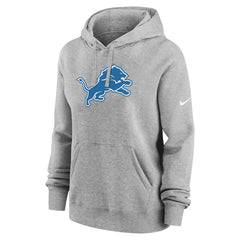 Detroit Lions Women's Club Fleece Hoodie - Heather Gray outlet