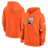 Cleveland Browns Women's Club Fleece Hoodie - Orange sale
