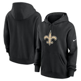 New Orleans Saints Women's Club Fleece Hoodie - Black outlet